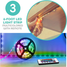 Load image into Gallery viewer, U-Stream Selfie Studio Gift Set w/ Ring Light, Clip Light &amp; LED Light Strip
